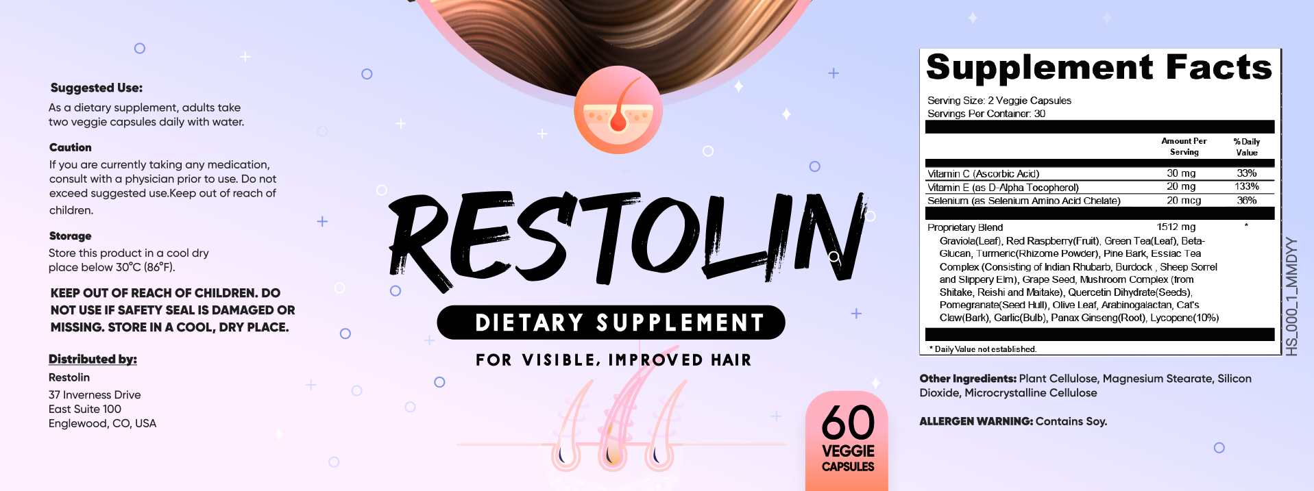 Restolin hair growth supplement Facts